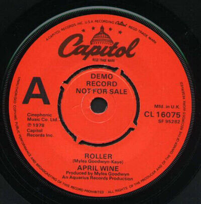 April Wine - Roller (7", Single, Promo)