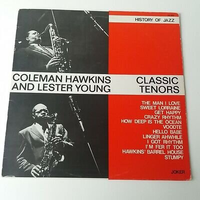 Coleman Hawkins & Lester Young - Classic Tenors - Vinyl LP Italian Press NM