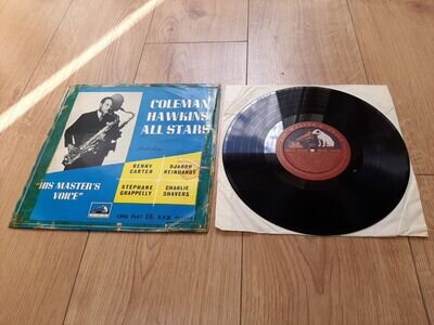 Coleman Hawkins All Stars. UK 1954 10" LP HMV DLP 1055. EX Vinyl.