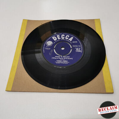 tommy steele what a mouth 7" vinyl record very good condition