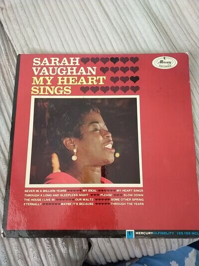 Sarah Vaughan 12" LP My Heart Sings