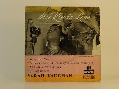 SARAH VAUGHAN BODY AND SOUL (60) 4 Track 7" Single Picture Sleeve MGM